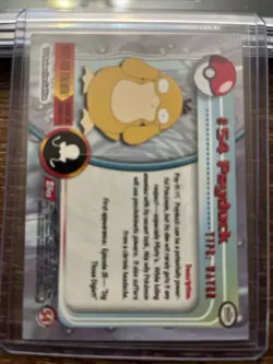Pokemon TCG Psyduck #54 Topps TV Animation Edition Blue Label LP/VLP - Image 2
