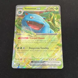 Pokemon Venusaur ex 003/165 Sv: Scarlet & Violet 151 Double Rare (NM) - Image 1