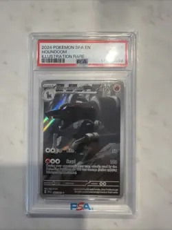 PSA 9 Houndoom 066/064 Illustration Rare SV Shrouded Fable - Image 1