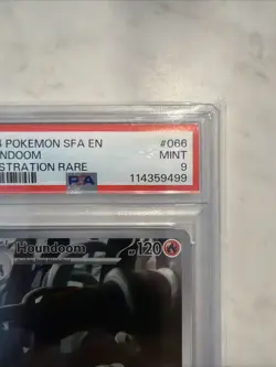 PSA 9 Houndoom 066/064 Illustration Rare SV Shrouded Fable - Image 2