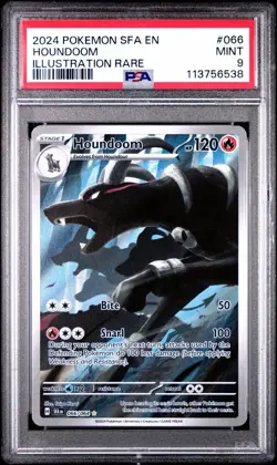 Houndoom Illustration Rare 066 | PSA 9 | Shrouded Fable 2024 | Pokemon TCG - Image 1
