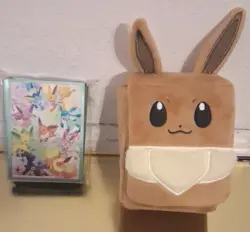 Eevee Plush Deck Box and Sleeves from Prismatic Evolutions SPC - Image 1