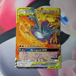 Pokemon Moltres & Zapdos & Articuno GX TAG TEAM Holo 44/68 Hidden Fates - Image 1