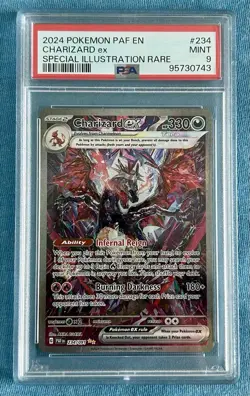 2024 Pokemon PAF EN Charizard EX special illustration rare mint 9 #234 - Image 1