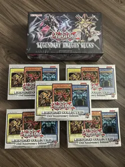 Yu-Gi-Oh! Legendary Collection 25th Anniversary Display + Dragon Decks Sealed - Image 1