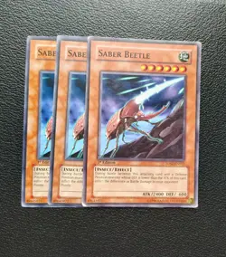 Yu-Gi-Oh - Saber Beetle 3X - Full Playset - Image 1