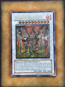 Yugioh Trident Dragion RGBT-EN043 Ultimate Rare 1st Ed LP - Image 1
