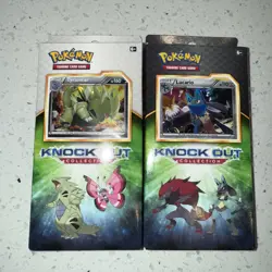 Pokemon 2017 Knock Out Box includes 2 packs and 3 foil cards read description - Image 1