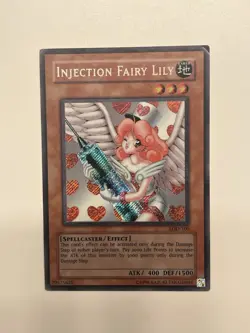 Injection Fairy Lily LOD-100 Secret Rare LP Yugioh - Image 1