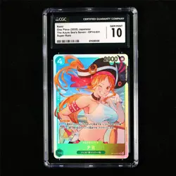 CGC 10 GEM MINT 2025 One Piece JPN Nami OP14-031 SR - Image 2