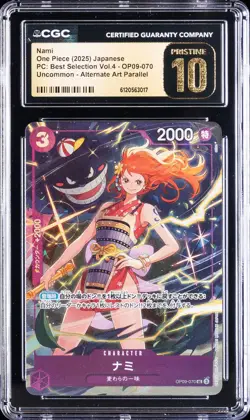 2025 ONE PIECE JPN #OP09-070 NAMI CGC 10 PERFECT - Image 1