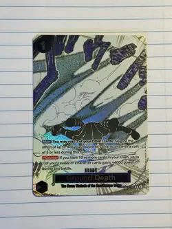 One Piece - Ground Death OP14-096 (R) Alt Art The Azure Sea's Seven Manga Event - Image 1
