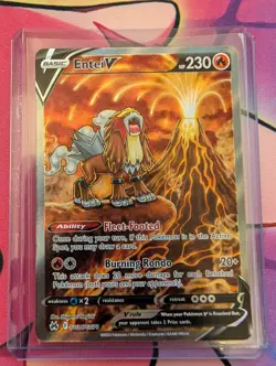 Pokemon TCG Entei V GG36/GG70 - Crown Zenith Galarian Gallery Card - NM/M - Image 1