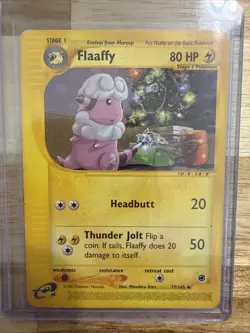 Pokemon TCG Flaaffy 77/165 Regular Uncommon LP - Image 1