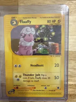 Pokemon TCG Flaaffy 77/165 Regular Uncommon LP - Image 2