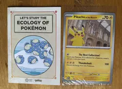 Pokemon Pikachu at the Natural History Museum Sealed Jumbo Promo & Booklet 1 - Image 1