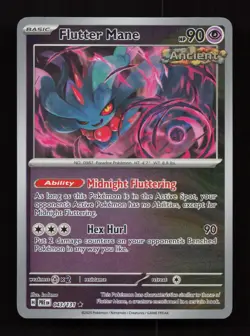 Flutter Mane 043/131 Rare Prismatic Evolutions Pokemon Reverse Holo Near Mint - Image 1