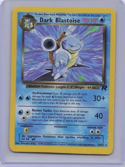 Dark Blastoise 20/82 Rare Team Rocket Pokemon Unlimited Moderately Played - Image 1