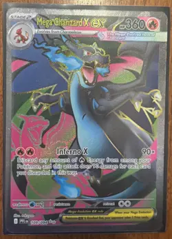 Pokemon TCG Mega Charizard X ex #109/094 Ultra Rare Holo (Phantasmal Flames) - Image 4