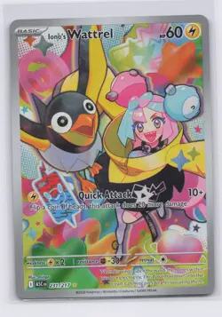 Pokemon TCG Iono's Wattrel 231/217 Illustration Rare Ascended Heroes NM - Image 1