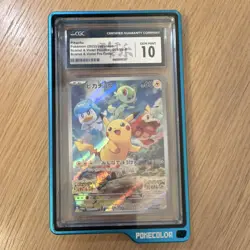 Pokemon Pikachu 2022 Scarlet & Violet Promo 001SV-P CGC gem mint 10 Japanese - Image 1