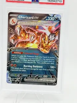 2025 Pokemon Charizard EX PSA 9 #196 Special Collection Black Star Promo - Image 2