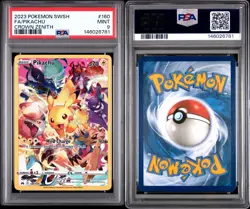 Pokemon TCG Pikachu #160/159 Crown Zenith Secret Rare FA Holo PSA 9 English 2023 - Image 3