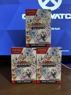 Pokemon Prismatic Evolutions Booster Bundle SEALED Lot Of 3 - Image 1
