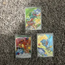 Pokemon TCG First Partner Illustration Collection Series 1 Kanto GEN 1 Starters - Image 1