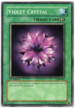 Violet Crystal LOB-042 The Legend of Blue Eyes White Dragon 1st Edition LP - Image 1