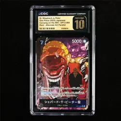 CGC 10 PRISTINE 2025 One Piece JPN St. Shepherd Ju Peter OP13-084 R (Alt Art) - Image 2