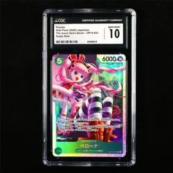 CGC 10 GEM MINT 2025 One Piece JPN Perona OP14-033 SR - Image 1