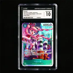 CGC 10 GEM MINT 2025 One Piece JPN Perona OP14-033 SR - Image 2