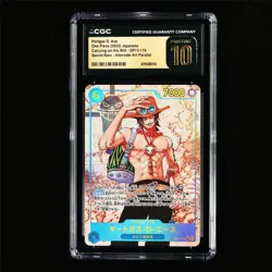 CGC 10 Pristine 2025 One Piece JPN Portgas D. Ace OP13-119 SEC (Alt Art) (2) - Image 2