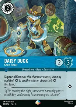 1x Daisy Duck - Ghost Finder - 217/204 - Epic - Holofoil NM-Mint Disney Lorcana: - Image 1