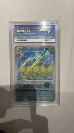 Pokemon TCG Sunflora Card Twilight Masquerade 169/167 Illustration Rare - Image 1