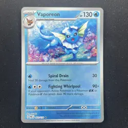 Vaporeon - 022/131 - Poke Ball - Prismatic Evolutions - Pokemon Card - Image 2