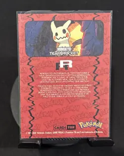 Rare Full Art Pokemon Team Rocket Mimikyu #97 Low Pop Card Tops/GameFreak - Image 2
