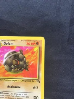 Pokemon Cards: Fossil 1st Edition Uncommon: Golem 36/62 - Image 3