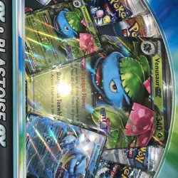 Pokemon Venusaur ex & Blastoise ex Premium Collection GameStop EX IN HAND - Image 1