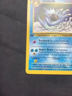 Pokemon Cards: Fossil 1st Edition Uncommon: Golduck 35/62 - Image 5