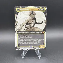 AVATAR AANG (BORDERLESS) Avatar: The Last Airbender TLA Magic MTG MINT CARD - Image 1