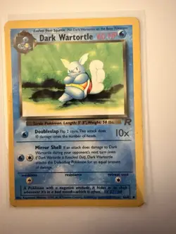 Pokemon TCG Dark Wartortle Card 46/82 Uncommon Unlimited Team Rocket WOTC - Image 1