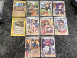 12 CARD Full Art SIR Pokemon Trainer Lot - ACEROLA ARVEN IRIDA FURISODE + More! - Image 4