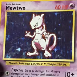 Mewtwo 10/102 Base Set Holo Rare Pokemon Card WOTC 1999 Vintage - Image 5