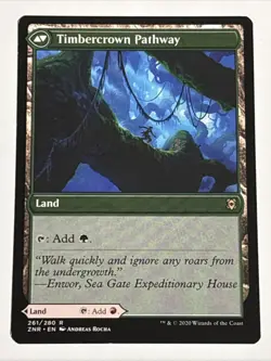 MTG Zendikar Rising Cragcrown Pathway 261/280 NM Rare - Image 2