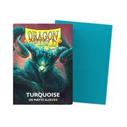 Dragon Shield Matte Turquoise Sleeves 100ct - Standard Size - MTG Pokemon TCG - Image 1