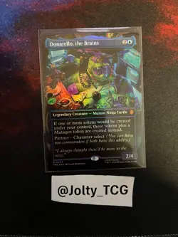 Donatello, the Brains (0002) (Borderless) Commander: TMNT MTG - Image 1