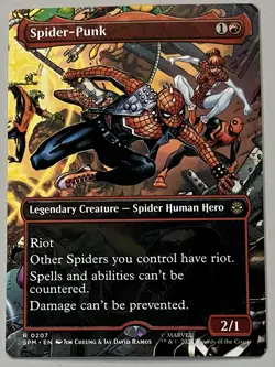 MTG Marvel’s Spider-Man Spider-Punk Legendary Creature RARE REGULAR #0207 - Image 1