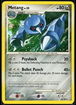 Metang 65/146 Uncommon Legends Awakened Pokemon Card - Image 1